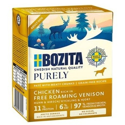 BOZITA Purely kurczak z dzikiem pasztecik z kawałkami