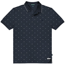 Koszulka Męska Polo Granatowa DOUBLE OUTFITTERS Duże Rozmiary