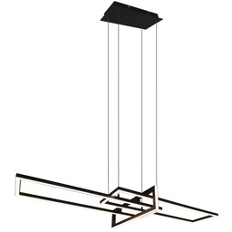 Lampa designerska wisząca czarna LED 34W 3000K 3-step