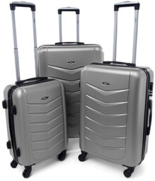 Pojemny Ekskluzywny Zestaw Trzech Walizek Turystycznych RGL 520