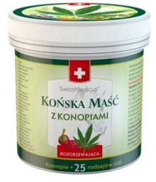 SwissMedicus Końska maść z konopiami rozgrzewająca, 500ml