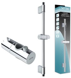 Drążek prysznicowy z regulowanym uchwytem na słuchawkę SOTBE