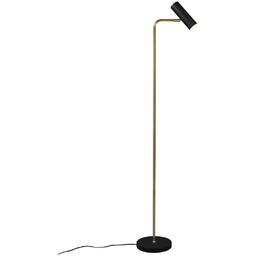Lampa podłogowa minimalistyczna czarny+mosiądz mat mat GU10 MARLEY
