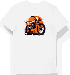 Koszulka męska biała Zmotoryzowana Przygoda KTM 3XL
