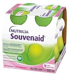 Sovenaid Napój o smaku truskawkowym, 4 x 125