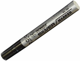 Marker olejowy Snowman gruby 1,5-3mm srebrny