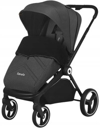 Wózek wielofunkcyjny 2w1 Lionelo Mika Grey Graphite Pełna