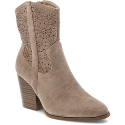 S.Barski Beżowe Botki Modne Obuwie Damskie Na Obcasie