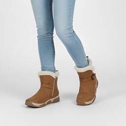 Rieker Brązowe Śniegowce Ocieplane Obuwie Damskie