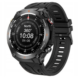 Sportowy Smartwatch Rubicon RNCF37 Czarny Gps Kompas Barometr