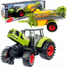Duży Traktor Z Przyczepą Opryskiwacz Ciągnik Napęd Ruchome