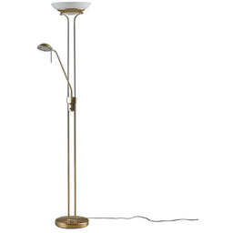 Lindby - Yveta Lampa Podłogowa Brass/White
