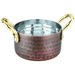 AMBITION Garnek do serwowania, kolor antyczna miedź młotkowana