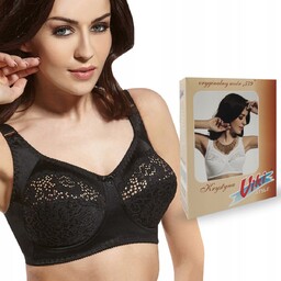 Biustonosz Viki 579 Krystyna Czarny , 80C