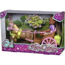 Simba 105733649, lalka Evi w bryczce