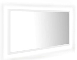 Elior Białe wiszące lustro z podświetleniem LED -
