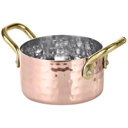 AMBITION Garnek do serwowania, kolor miedź młotkowana -