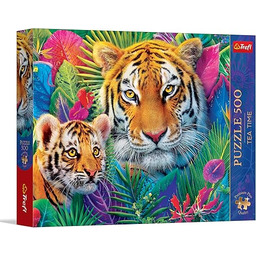 Trefl - Puzzle 500 Elementów, Tea Time: Tygrysy