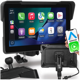 Radio Motocyklowe Allnoel z ekranem dotykowym 7" IP68