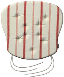 Poduszka na krzesło Filip, czerwone paski na tle
