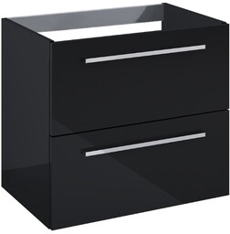 Roca Kwadro szafka 60x38x53 cm czarny połysk A857969351