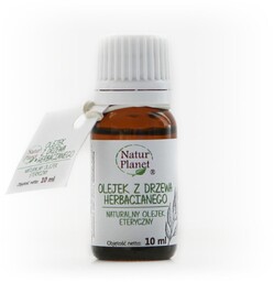 NaturPlanet, eteryczny olejek z drzewa herbacianego 100%, 10ml