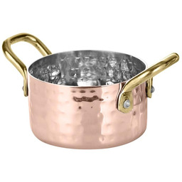 AMBITION Garnek do serwowania, kolor miedź młotkowana -