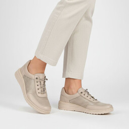 Wasak Półbuty damskie, cholewka skóra naturalna elementy materiałowe