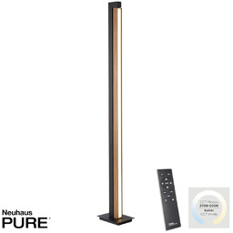 Paul Neuhaus Podłogowa lampa PURE-LINES brązowa antracyt 451-79