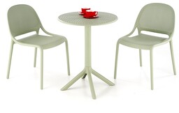 Zestaw mebli ogrodowych, stół Calvo + 2 krzesła