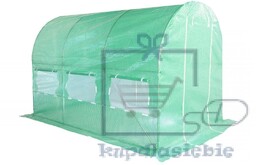 Tunel foliowy 2x3,5 m wzmocniony zielony
