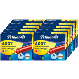 Naboje pióra wiecznego krótkie 4001 PELIKAN 60szt