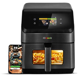 ICOOOK Air Fryer Frytkownica beztłuszczowa MFR-IC-01 Czarny 6.5l