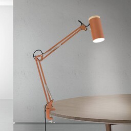 ORION Lampka z klipsem Gili, czerwony, biuro, metal,