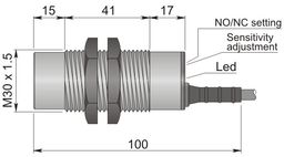Czujnik pojemnościowy Fi 30 mm SC30SP-AE25 NO/NC
