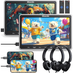 Odtwarzacze DVD CD Samochodowe Gonavidio 2 Ekrany 10,5"