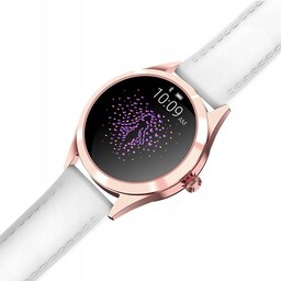 Smartwatch Damski G. Rossi SW017-5 Biały Pasek Sportowy