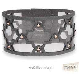 ankabizuteria.pl Bransoletka Swarovski ARABESQUE szara z kryształami