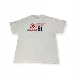 Koszulka męska biała Port Company Volleyball 91 XL