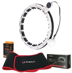 ZESTAW HULA HOP MAGNETYCZNY WHITE HHM16 Z LICZNIKIEM