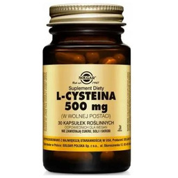 SOLGAR L-cysteina 500 mg - 30 kapsułek