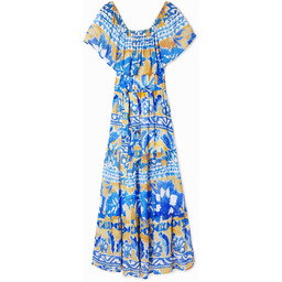 Długa sukienka w stylu arty Stella Jean