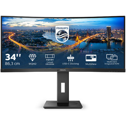 Philips Monitor 34" 346B1C Uwqhd Va Curved Kvm