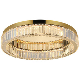 Lampa sufitowa LED złota szklana 60cm AZ5784