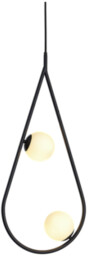 Droplet 2 Black - nowoczesna lampa wisząca czarny,