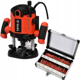 Yato Frezarka Górnowrzecionowa 2100W Zestaw Frezów Do Drewna