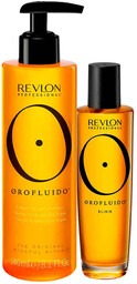 Revlon Orofluido Elixir - zestaw rozświetlający włosy olejek