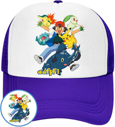 CZAPKA Z DASZKIEM POKEMON PIKACHU DLA DZIECI SIATKA