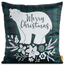 Poszewka bożonarodzeniowa z niedźwiedźiem PSWA-174