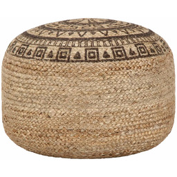 Edinos Okrągła pufa pleciona do salonu i przedpokoju
